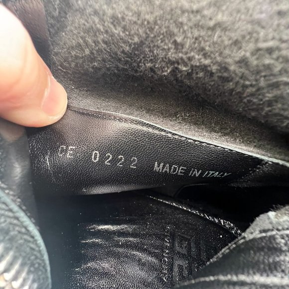 Givenchy Glossy Black Over the Knee Boots - Picture 9 of 12